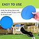 JINYUNMIN 2 Stück Hundefrisbee,Hund Scheibe,18cm hundespielzeug Frisbee,perfekt für Hundetraining, Werfen, Fangen und Spielen(Lila+Blau)