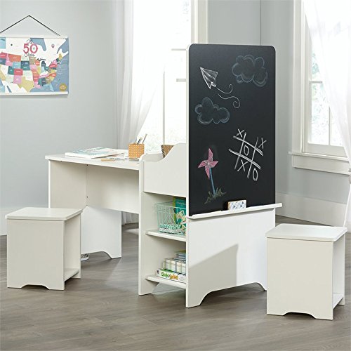 Sauder Pinwheel Kids Activity Center, Soft White finish - Image 7