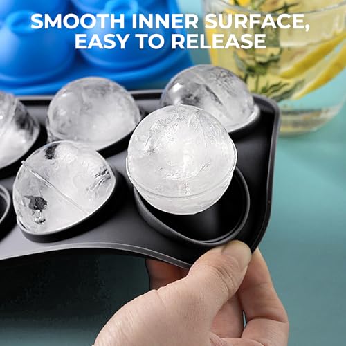 Bandeja de hielo de silicona negra con tapa 8 cavidades miniatura 6