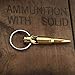 .308 Caliber Keychain Bottle Opener | Military Fired Brass Round | Nickel Plated Keyring From Lucky Shot (Single)