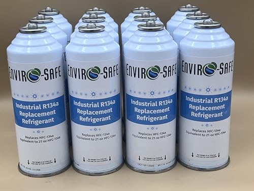 R134a Industrial Replacement | 12 Cans with Piercing Valve for