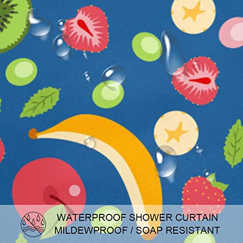 Rideau de douche imperméable fruits bleus 183 cm de hauteur - 4
