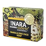 Nara Seife mit Zink, handgemachte Naturkosmetik Öl-Seife zur täglichen Gesichtspflege und...