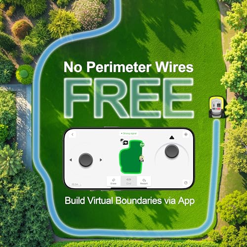 UBHOME Robot Lawn Mower, RTK+AI Vision Robot Mower for Accurate Navigation & Obstacle Avoidance, No Perimeter Wire, Smart APP Control, Automatic Grass Cutting for Large Lawns, 55% Slopes - Image 8