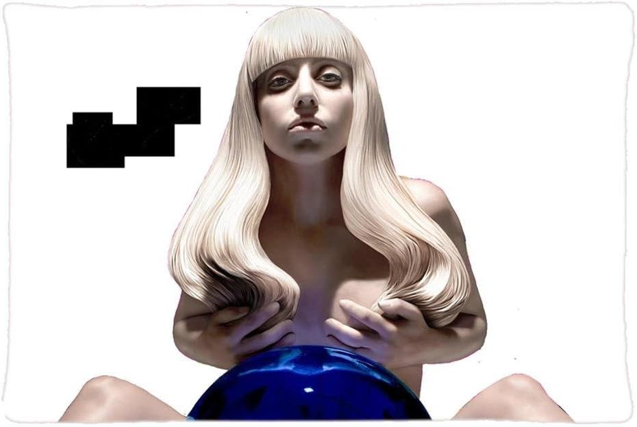 Terwen Lady Gaga Art Pop Modern Home Decorative Pillow Case Zipper Cushion Covers (20x30 inch)