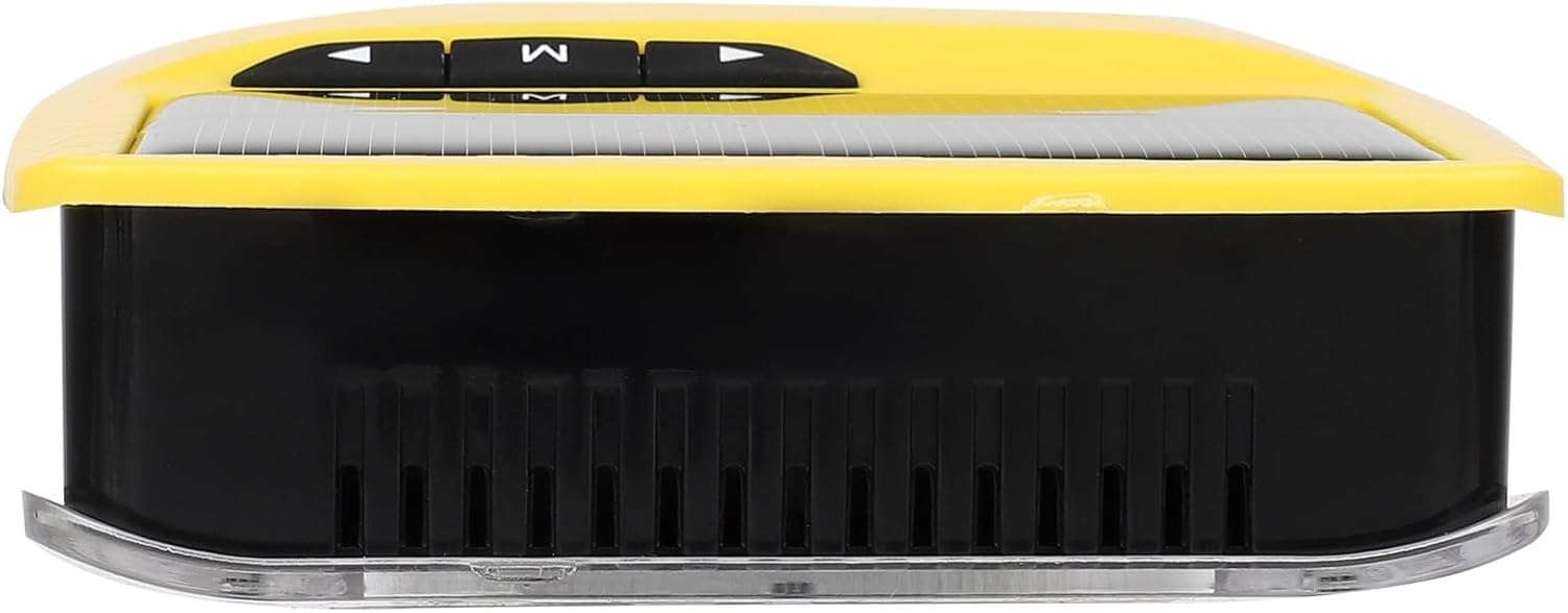 cciyu Tire Pressure Monitoring System, Tire Pressure Monitor System with 4 Sensors & 5 Alarm Modes, TPMS with Color LCD Display & Solar Charge, 0-198PSI (Yellow)