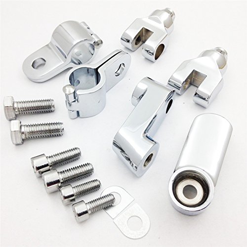 Xkmt-1.25'' Engine Guards Footpeg Mounts Clamp Compatible With Harley Replacement Kuryakyn Chromed Motorbike [B00Ywcphpa] #TOP5