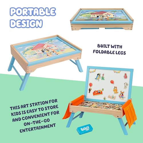 Image of Bluey Art Creation Station, 100 Magnets & Whiteboard Lid