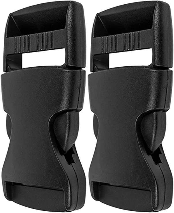 MERCERÍA SUANCES Hebillas para cinturón y mochilas de 20mm, 2 unidades, cierre de clic de doble cara, para mochila, hebilla mochila