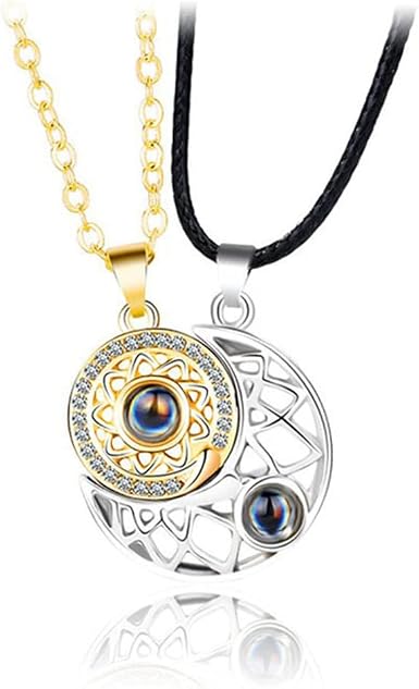 LEGENSTAR Couples Necklace Sun and Moon 