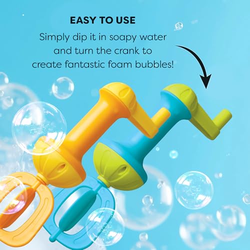 Image of HABA Kids Bubble Bath Whisk 2 Pack - Bath Toys for Sensory Play, Motor Skill Development, Water Play and Bath Time Fun