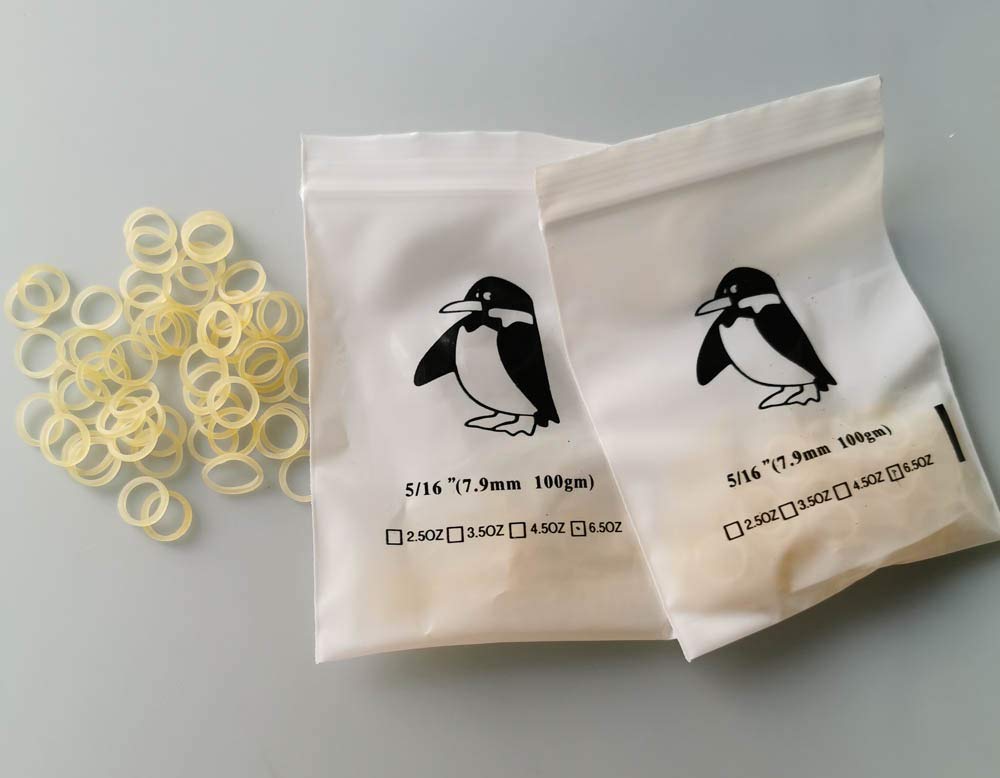 200 Pcs DentalSmile Amber Elastic Latex Braces 6.5oz Orthodontics Rubber Bands Heavy 5/16 Dental Latex Bands Dentist Great for Dreadlocks, Braids, Top