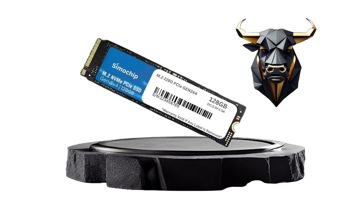 128GB NVMe Gen 3x4 Internal PCIe M.2 Solid SSD AI Speed (SSD Hard