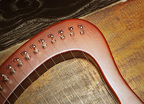 Harp, 16-snarige mahonie lierinstrument met draagtas Tuning Wrench String, 16 reserve snaren, cadeau voor beginnende… - Image 3