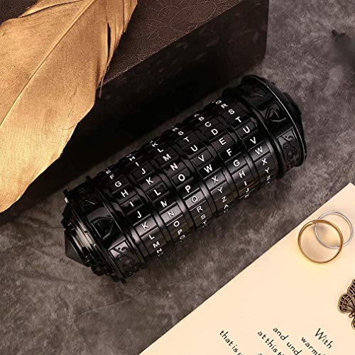 Image of Cryptex Da Vinci Code Mini Cryptex Lock Puzzle Boxes with Hidden Compartments Anniversary Valentine's Day Romantic Birthday Gifts for Her Gifts for Girlfriend Box for Men