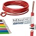 Produktbild Aderleitung Verdrahtungsleitung - Einzelader flexibel - PVC Leitung - H07V-K 2,5 mm² - Farbe: rot - viele Längen in 5 Meter-Schritten lieferbar, Ihre Länge: 60 m 2,5mm2