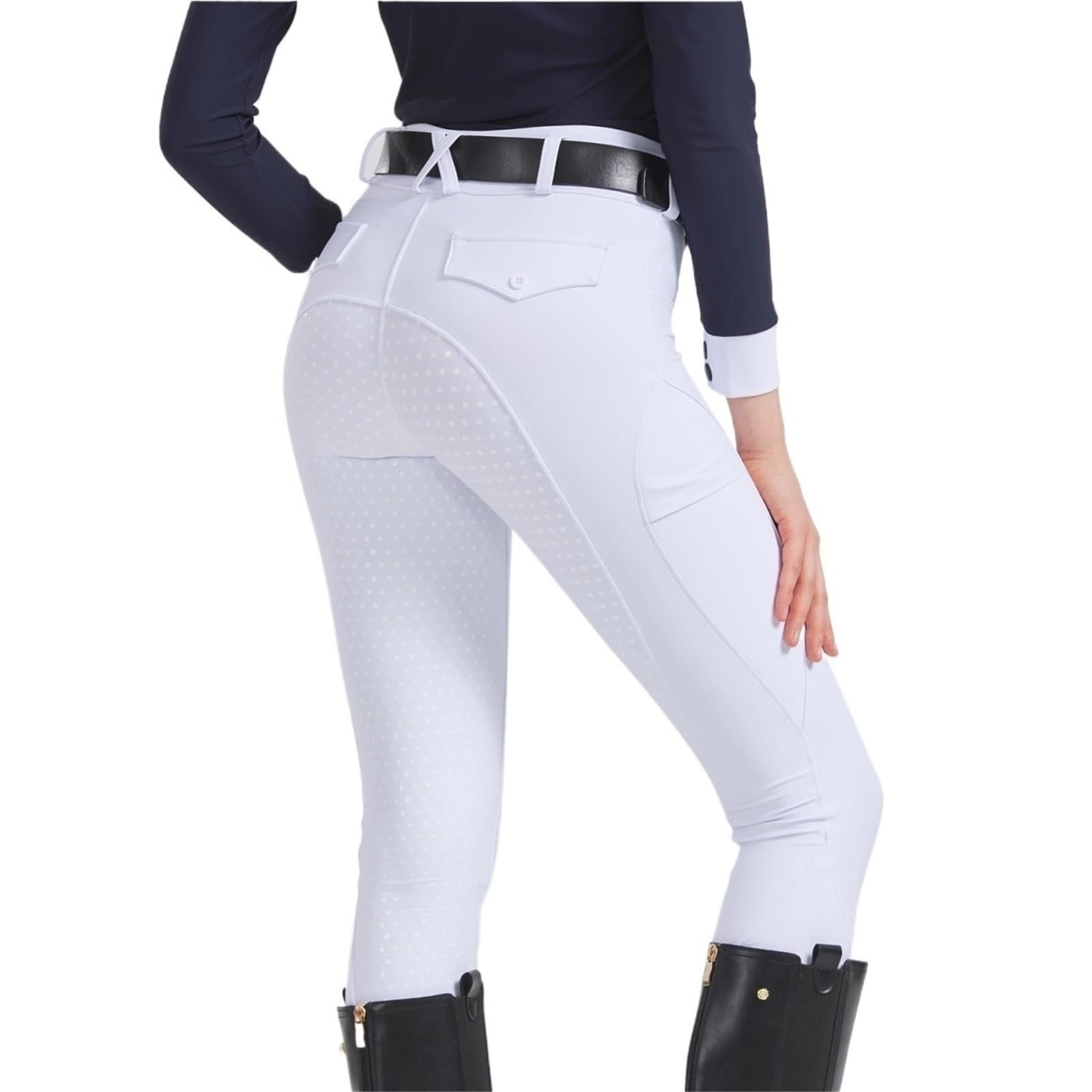 Pantalones de equitación Silicona Antideslizantes, Secado rápido y Ajustados, for exámenes ecuestres para Ciclismo Y Deportes