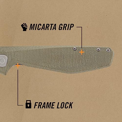 Gerber Gear Slimsada Pocket Knife with Pocket Clip - 3.47" Plain Edge Blade Folding Knife - EDC Gear and Equipment - Micarta - image 3