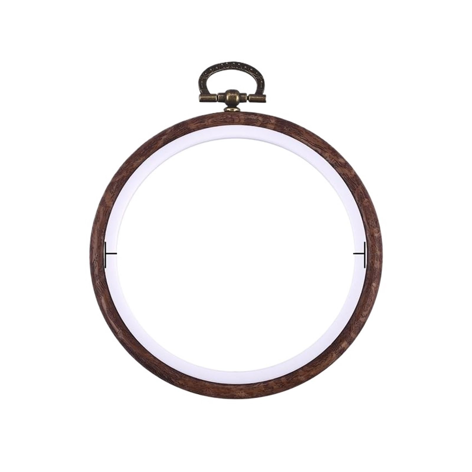 CQAHDSEVF Embroidery Hoop Circle, Mini Embroidery Hoop Set, Wood/Plastic Round/Oval Hoops for DIY Cross Stitch Needlecraft(10cm)