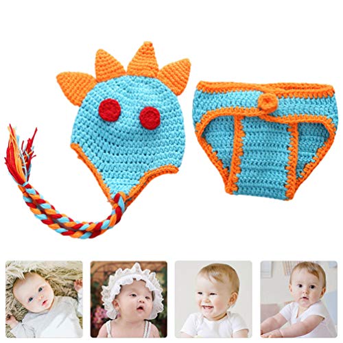 VALICLUD 2 Pezzi Neonato all'uncinetto Dinosauro