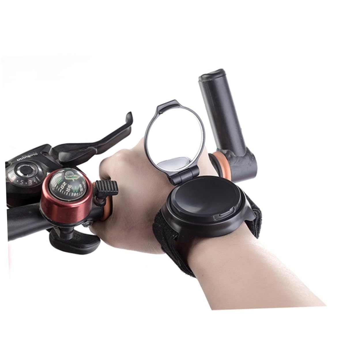 Yardwe 2 Set Di Specchietti Retrovisori Per Bici Da Ciclismo Da Indossare Polso Di Sicurezza 2 Pezzi*2