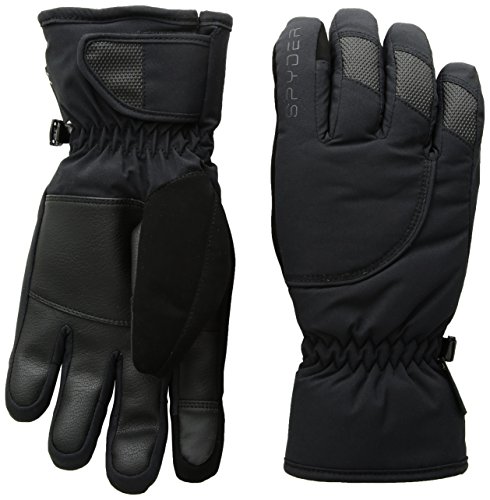 Spyder Men's Glade Gore-Tex Ski Glove, Black/Black, Small