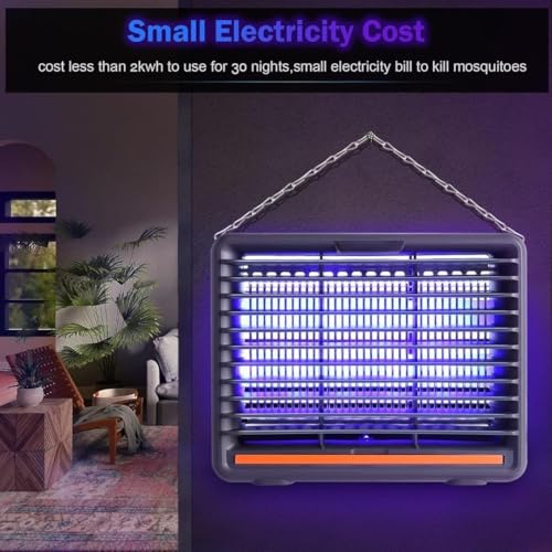 Image of Electric Mosquito Killer, Fly Insect Killer Machine, Insect Bug Zapper,Fly Catcher and Trap Killer LED Lamp for Restaurants,Home,Office,Bedroom (Light Grey)