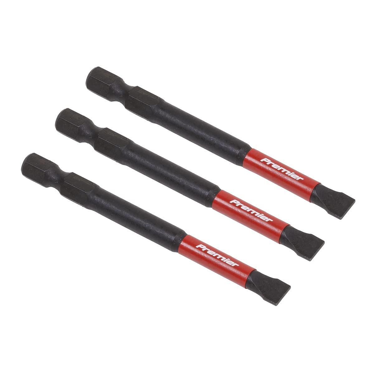 Sealey Impact Power Tool Slotted Screwdriver Bits