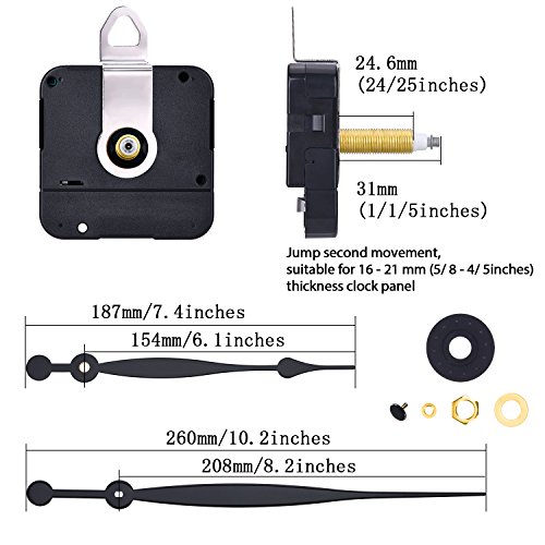 Hicarer HICARER-HIGH TORQUE QUARTZ-01 High Torque Quartz Clock Movement Replacement Parts thumb #1