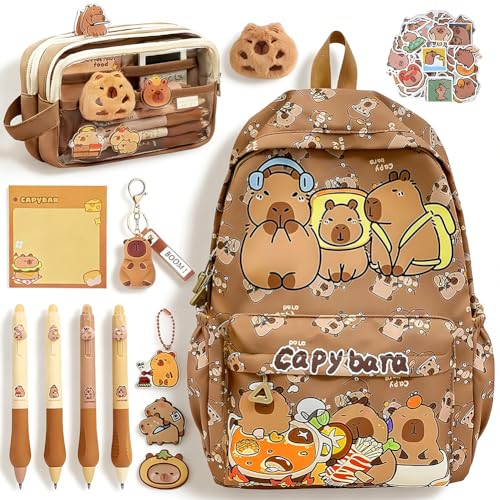 Trousse et sac à dos Capybara : le cadeau d'anniversaire idéal pour jeune étudiant