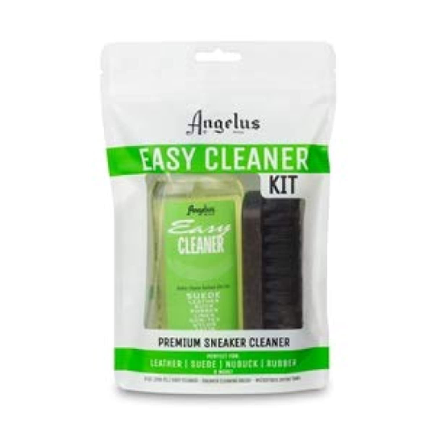 Premium Sneaker Cleaner Kit - Easy Cleaner 8 oz, Premium Cleaning Brush, Microfiber Towel - Compatible with Leather, Rubber, Canvas