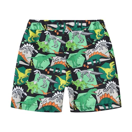 Kids Girls Boys Baggy Swim Trunks Unisex Breathable Elastic Waist Printed Swimwear Comfy Vacation Beach Short Pants