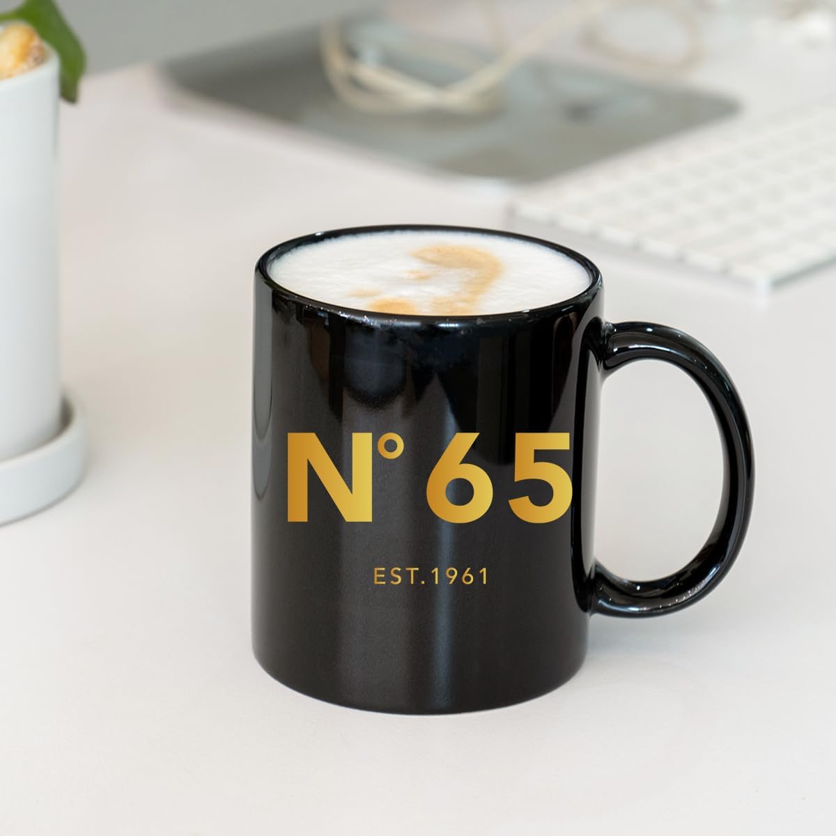 65th Birthday Bifts For Men Women,65 Year Old Birthday Gifts for Women Men,65th Birthday Gifts Women men Dad Sister Best Friends, Birthday Presents Coffee Mug Black - Image 2