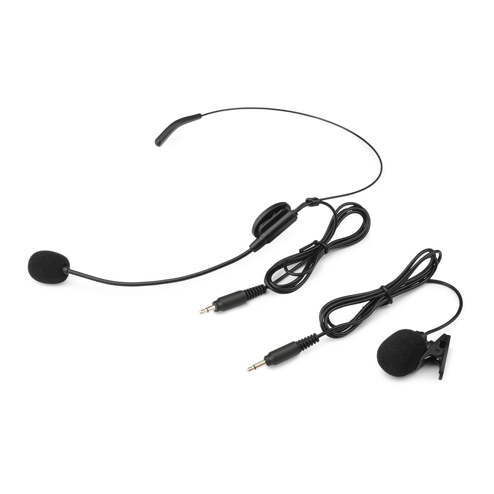 Power Dynamics PD528B UHF 8-Kanal Bodypack Funkmikrofon System mit Headsets und Lavaliermikrofonen, rauscharme Übertragung, große Reichweite, LCD-Displays, Metallgehäuse