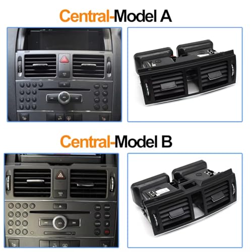 Grille de ventilation Mercedes Classe C W204 2007-2011 aérateur console centrale RHD - 3