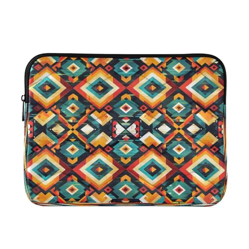 Funda para portátil 13-14 pulgadas impermeable con patrón geométrico
