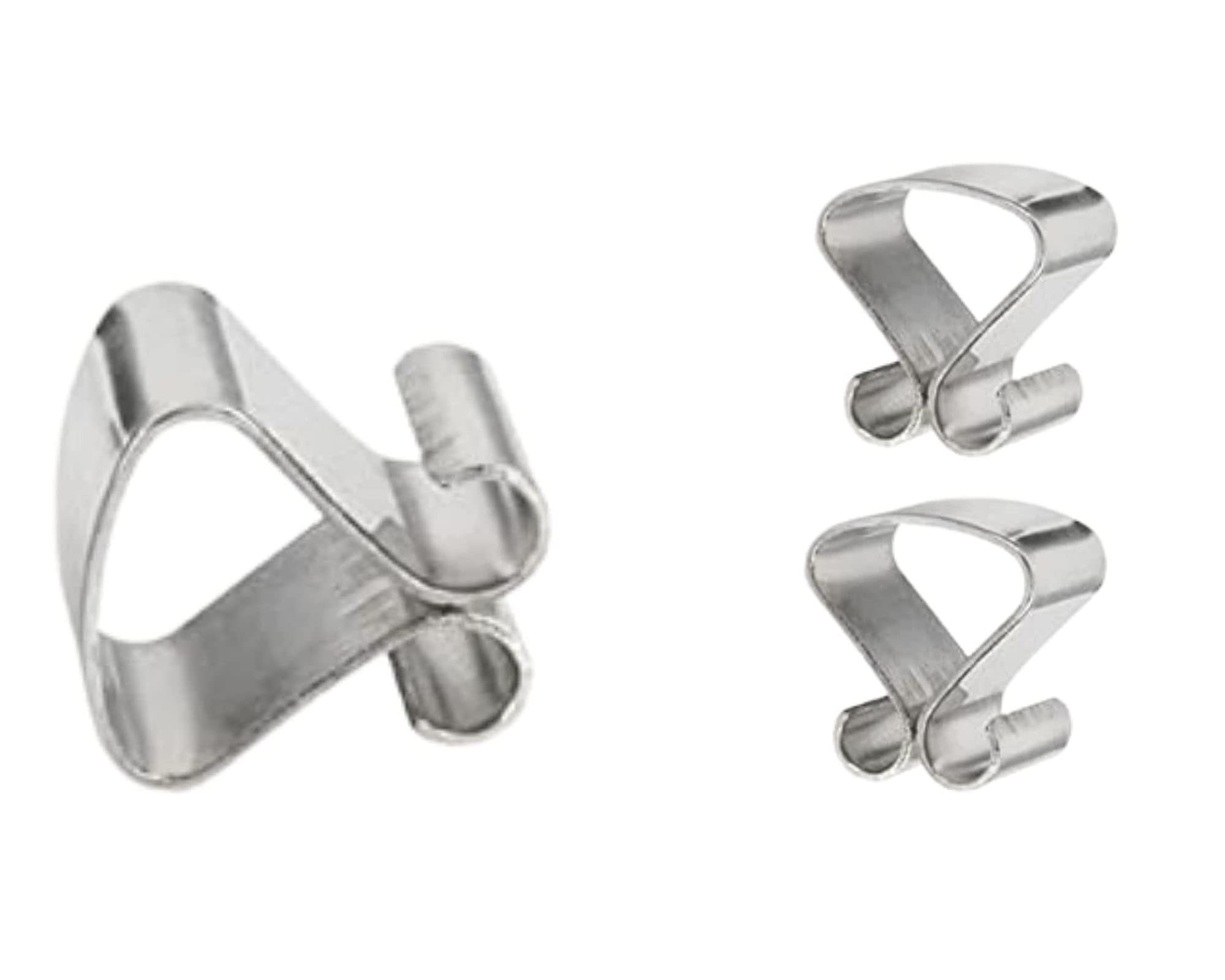 12 x Clips sans cadre 7mm Style français Plaqué argent chromé Supports de cadre photo Crochet de suspension (Comprend 2 leviers réutilisables pour l'installation)