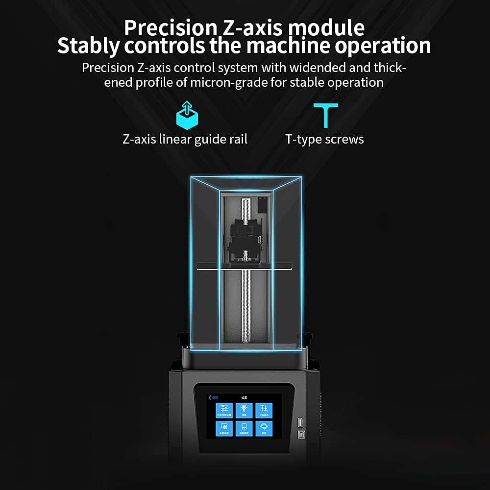 Creality Stampante 3D in resina HALOT-ONE ad alta precisione con sorgente luminosa integrata, nucleo forte e slicing, sistema di filtraggio ai carboni attivi con doppio raffreddamento (CL-60)