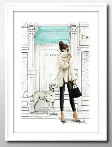 ティファニー オマージュ ファッション Tiffany A3 サイズ おしゃれ 絵画 インテリア 北欧 イラスト マット紙 艶消し アートパネル 額 フレーム デザイン 壁掛け 風景 抽象 油絵 水彩 グッズ 引越し ギフト 新築祝い ディスプレイ
