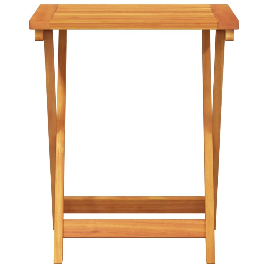 Tavolo da giardino pieghevole, 50 x 36 x 60 cm, in legno massiccio di acacia | Robusto legno duro tropicale, salvaspazio, per balcone, terrazza, giardino