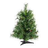 Vickerman Cheyenne Tabletop Tree, 24-Inch, Pine Green
