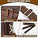 Jack&Chris Full Grain Leather Briefcase for Men,Business Messenger Bag Laptop Bag Attache Case 15.6