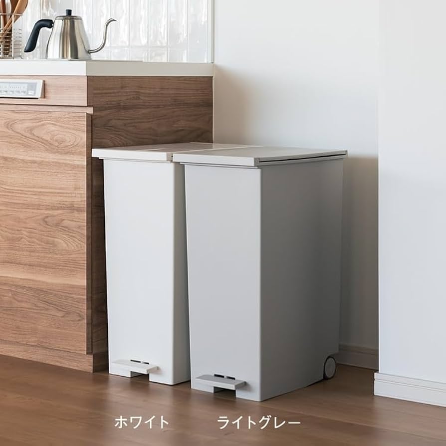 Amazon｜[ケユカ] テレビで紹介 両開きダストボックス LL 42L 黒
