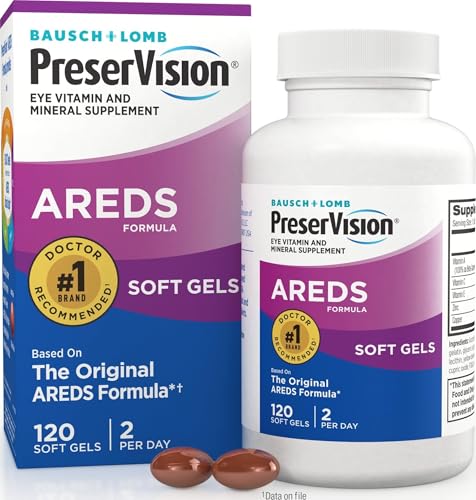 PreserVision AREDS Eye Vitamins with Zinc & Vitamin C, 120 Softgels - image 1