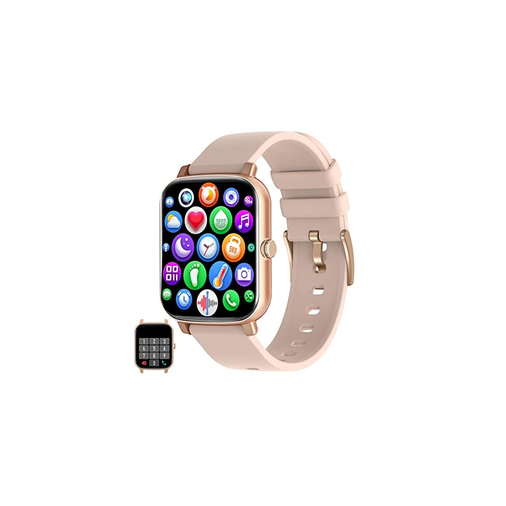 Lyaarka-Smart-Watch-Fitness-Tracker-with-Text-and-Call-Heart-Rate-and-Blood-Oxygen-Monitor-Sleep-Monitor-IP68-Waterproof-17-inch-HD-Touchscreen-for-Men-Women-Compatible-with-iPhone-Android