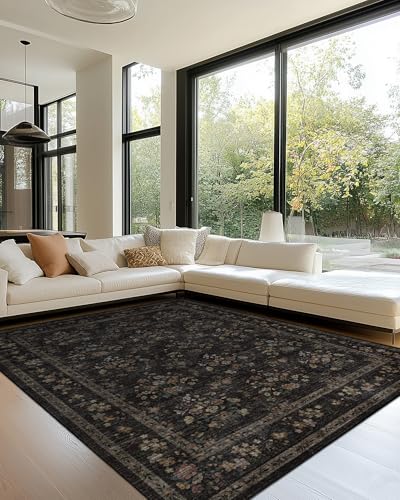 ARTWEAVER 8x10 Large Washable Non-Slip Area Rug for Living Room,