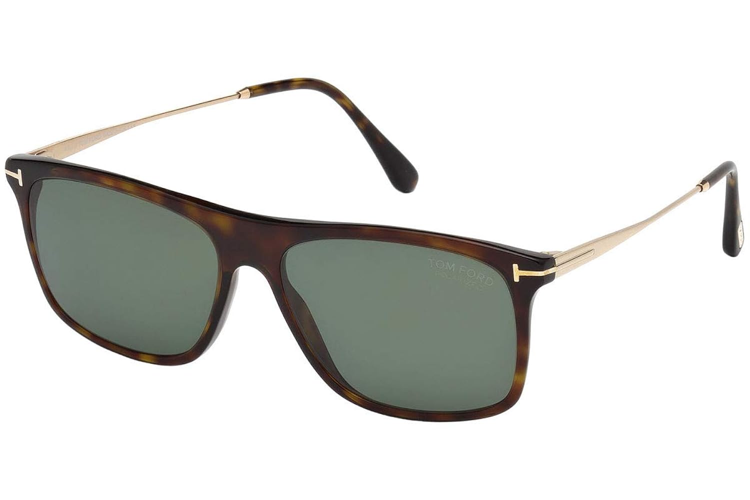 TOM FORD TF588 ブラック サングラス Amazon.com: Tom Ford Rectangular Sunglasses TF588 Max-02 52R
