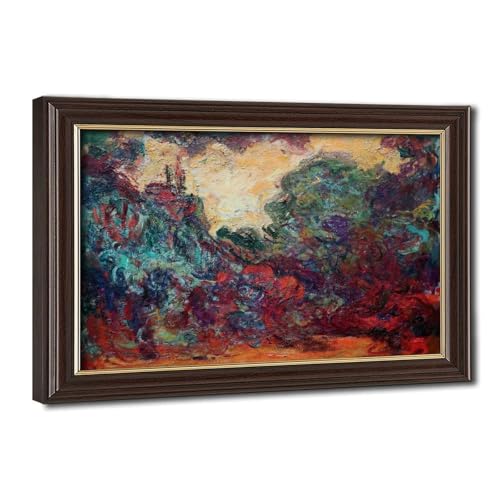 Poster Monet Theist's House Seen From The Rose Garden impression sur toile 20x30 cm