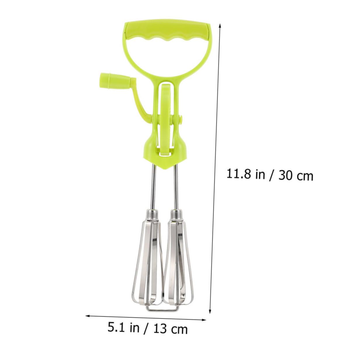 LALADEFIEE Hand Crank Mixer Manual Stainless Steel Beater for Kitchen Baking Multi-functional Tool for Mixing Batter and Stirring Sauce Ergonomic Design for Comfortable Grip