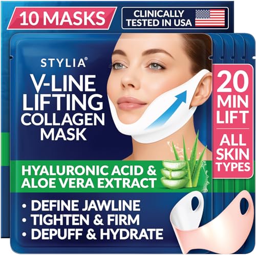 Stylia V Line Lifting Collagen Mask - Lift, Firm & Contour Jawlin...
